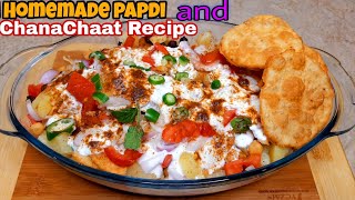 Chana Chat Recipe || Chana Chat with Homemade Papri || Chana Chaat Banany k Tarika #Chanachaat