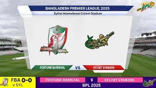 🔴 Live: Fortune Barishal Vs Sylhet Strikers Live - Match 12 | Live Scores \u0026 Commentary | BPL 2025