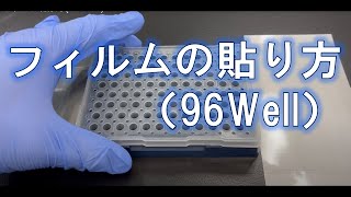 【qPCR】フィルム貼り付け方法（96Well）