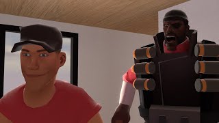 Demoman finds scout looking at strange stuff [15.ai SFM]