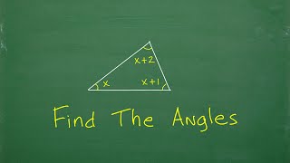 Find the Angles of the TRIANGLE – Algebra + Geometry
