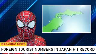 Foreign Tourist Numbers in Japan Hit Record High Breaking News 2024年の訪日外国人観光客過去最多 ニュース 英語学習