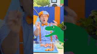 Blippi gets MAD😡! Try and try again to find the HIDDEN Slime Dinosaur 🦖! #blippi #shorts