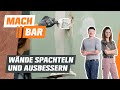 Wände spachteln und ausbessern | OBI