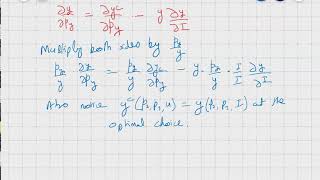 Slutsky Equation- Elasticity Form