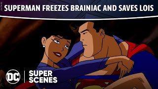 Superman: Brainiac Attacks - Superman Saves Lois | Super Scenes | DC