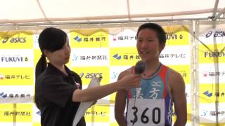 20150502 第54回福井県陸上競技選手権大会 男子3000mSC 優勝者インタビュー