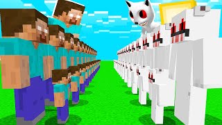 KÖTÜ İKİZ ORDUSU VS HEROBRİNE ORDUSU! 😱 - Minecraft