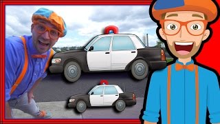 Blippi Police Car Tour | Songs for Kids of the Police Car Song
