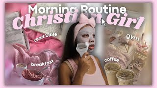 5am *Christian Girl* Morning Routine for 2025 (realistic + productive)🌱🎀