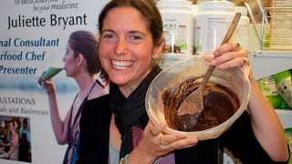 Juliette Bryant introduces Divine Desserts with superfood raw fudge