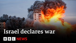 700 dead in Israel as it “declares war” on Hamas - BBC News