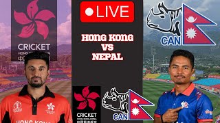 NEPAL VS HONGKONG ACC PREMIER CUP SERIES 2024 LIVE || NEPAL VS HONGKONG T20I ASIA CUP QUALIFIER LIVE
