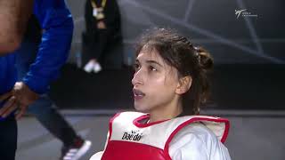 416 W-46kg R-16 POURYOUNES Dina RTA 🔵 vs 🔴 AKBAROVA Minaya AZE I Guadalajara 2022 WT Championships