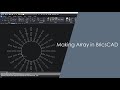 Making Rectangular, Polar and Path array in BricsCAD