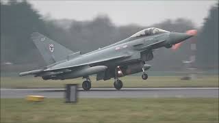 Tuesday Morning sorties 3, 11, 12 \u0026 29sqns at RAF Coningsby, 21st January 2025