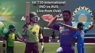 1st T20 International INDIA VS AUSTRALIA Cricket 19 Gameplay Video