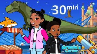 Dinosaur Song + More Fun and Educational Kids Songs | Gracie’s Corner Compilation