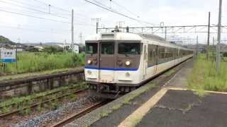 JR山陽本線 小野田駅の115系3000番台　JR Sanyō Main Line Onoda Station　(2015.8)