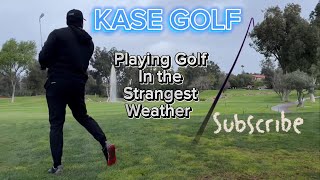 Playing Golf in the Strangest Weather - KASE GOLF Best Golf Videos