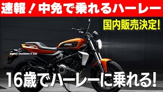 速報！１６歳からハーレーに乗れる！普通二輪免許で乗れるハーレーが日本販売決定！#X350 #X500#harleydavidson