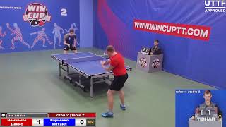 Немченко Денис 1-3 Варченко Михаил Турнир Восток 4  WIN CUP 16.04.2021. Прямой эфир Зал 2.