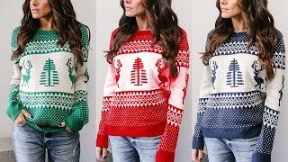 Danjeaner Christmas Sweater 2019 Winter Deer Printed Knitted Pullovers Plus Size From Aliexpress
