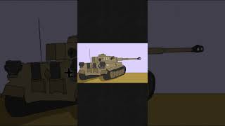 Tiger H1 vs M4A3E2 but the Tiger is smart. #Tank #WW2
