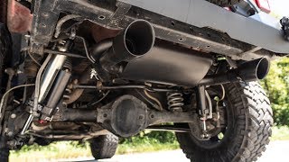 Jeep Wrangler JK Dual Outlet Performance Exhaust by Rough Country
