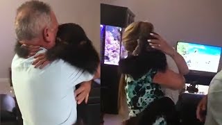 Baby Monkey Freaks Out Reuniting with Foster Mom and Dad