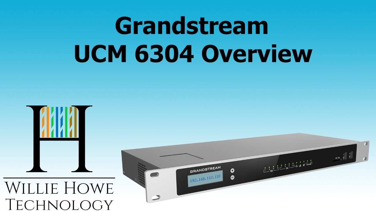 Grandstream UCM6304 Overview - YouTube