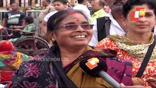 Devotees Reach Gundicha Temple To Have Holy Trinity’s Darshan On Adapa Mandap