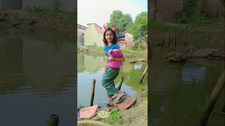 মাম্মা সার্ক মাছ চোলে এসেছে আমাকে বাঁচাও 🦈🦈 @Rina patra short video #trending #youtube #viral #short