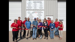 Sunflower Recycling Ribbon Cutting 8 12 2021