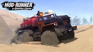 Spintires MudRunner URAL POLARNIK Driving On Sand