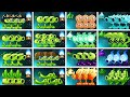 PVZ 2 - All GREEN PEA & Torchwood vs COLOR PEA & Mint - Who Will Win?