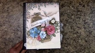 MINI ALBUM TUTORIAL PART 1  COUNTRY AFFAIR PAPER DESIGNS BY SHELLIE