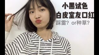 黑黄皮试色白皮室友口红|踩雷or种草？