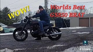 1979 Suzuki GS850 BRAT Ride!