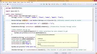 Java Essentials - Enumeration and iterators