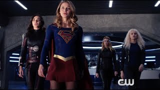 Supergirl 3x11 -- Kara, Saturn Girl, Livewire and Psi Team Up