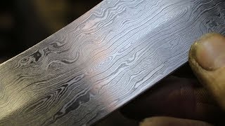 Forging a pattern welded Seax Bowie knife, the complete movie.
