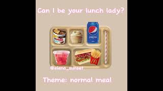 Can I be your lunch lady? 🍎🥪 #meal #school #lunch #lunch lady #fypシ゚viral