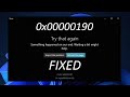 How to Fix Microsoft Store Error Code 0x00000190 on Windows 11