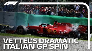 Vettel Spins Out Of Contention at Monza | 2019 Italian Grand Prix