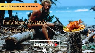 Robinson Crusoe by Daniel Defoe audiobook Brief summary  short story in English subtitles paraphrase