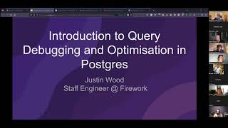 Justin Wood, Query debugging and optimization in Postgres, Denver Elixir Meetup March 2023