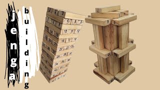 2 level Building with Jenga | Creative building block puzzle game
