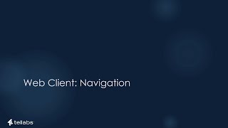 EMS Web Client; Navigation