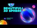 Beautiful gradient 3d sphere. After Effects Tutorial